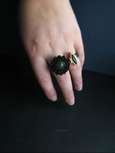 Кольцо-цветок в готическом стиле &quot;Око Ворона&quot;, по мотивам сериала &quot;Рейвенсвуд&quot;