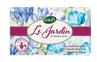 DALAN Мыло туалетное Фрезия и душистый горошек Le Jardin. 200 г.