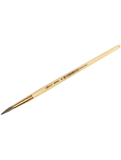 Кисть белка школьная Artspace, круглая №6, короткая ручка