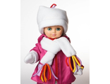 Одежда для кукол-детей: Шапка + шарф + варежки