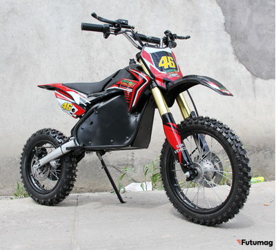 Электромотоцикл GreenCamel Питбайк DB500, 48V 1500W R14/R12 красный