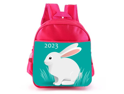 Рюкзак розовый год Кролика №1