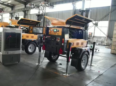 Мачта осветительная Light-Techno LT4500 (LED 4х500 9 метров) с двигателем Laidong (модификация 1)