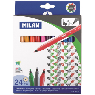 Фломастеры 24 цвета Milan, 80159