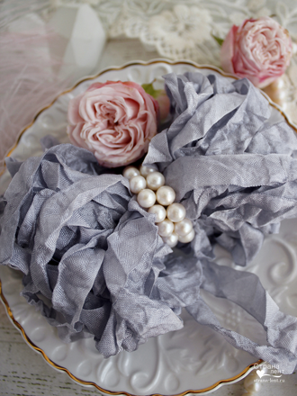 Шебби лента Пыльная сирень в интернет магазине Страна лент общий план