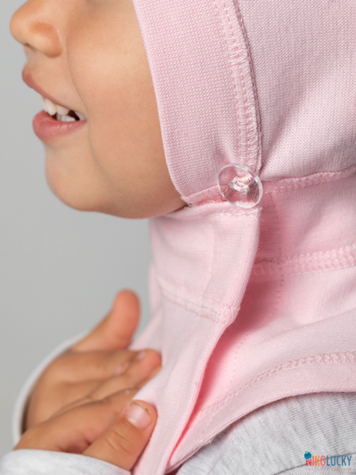 Шапка-шлем 24301-01 95%хлопок 5%лайкра, светло-розовый 40-42