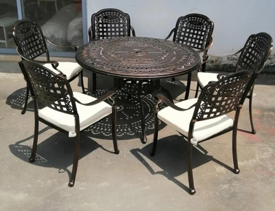 Комплект мебели из литого алюминия Vienna 6