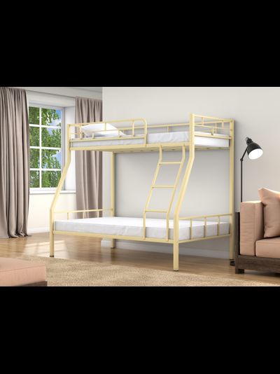 Двухъярусная кровать Раута слоновая к фото, двухъярусная кровать фото, металлическая кровать фото,