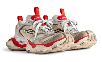 Кроссовки Balenciaga Cargo Sneaker Worn-Out Grey Red