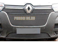 Защита радиатора для Renault Master 2020- (4 части) black