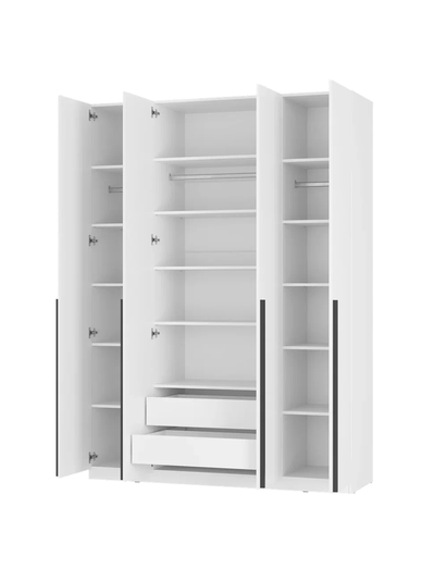 Айрон ШК-13 шкаф 4-х створчатый Белый