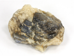 Корунд синий (сапфир), кристалл, Индия (30*21*20 мм, 20,5 г) №36098