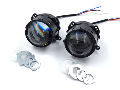 Билед модули Aozoom A15 24 вольта, 3.0 дюйма, 2 чипа, 5500K, 24V, 58W/65W, крепление 3R и съемное гаечное