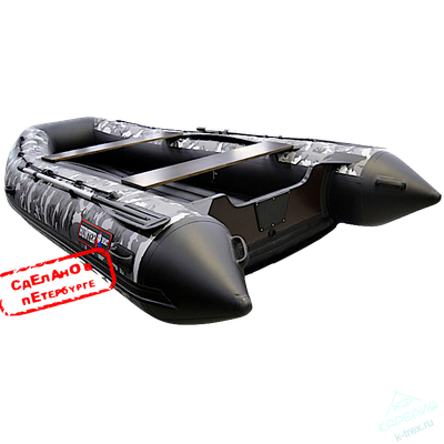 Лодка ПВХ Hunterboat Хантер Классика НД 360А Серый КМФ