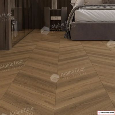 Ламинат Alpine Floor Chevron Art Дуб Тибет LF109-07 34 класс толщина 12 мм с фаской 1.232 м2