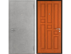 Металлическая дверь с отделкой порошковым напылением  и МДФ. Модель ДК974