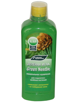 ЖИДКОЕ КОНЦЕНТРИРОВАННОЕ УДОБРЕНИЕ "ЗЕЛЕНАЯ ИГЛА" 500мл.