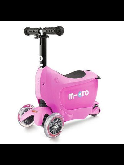 Самокат MICRO Mini 2Go Deluxe розовый