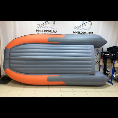Моторная лодка GLADIATOR E380S оранжево-темносерый