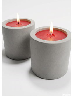 Cвечи ароматизированные в банке из бетона