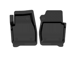 Коврик салонный резиновый (черный) для УАЗ Патриот (15-Н.В.) (передний ряд сидений) (Борт 4см)