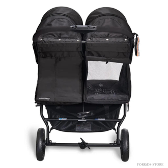 Коляска прогулочная для двойни Valco Baby Slim Twin Black