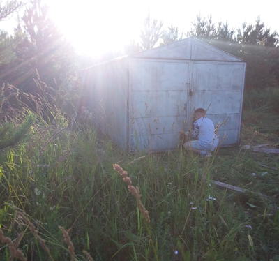 Металлический гараж разборный (Разобран)