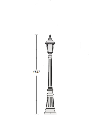 Светильник садово-парковый Munich 2-S