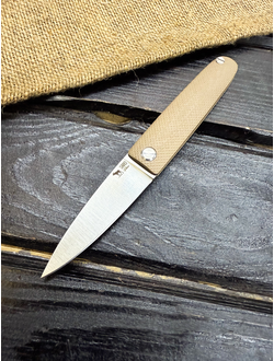 Фрикционный складной нож Скин-ду Малый сталь AUS10, рукоять G10 тан