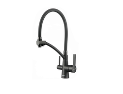 S-L1805H-01 Смеситель для кухонной мойки под фильтр питьевой воды черный SAVOL