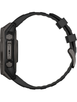 Часы Garmin Fenix 8 —47mm Solar Sapphire Carbon Gray DLC Titanium Black / Pebble Gray