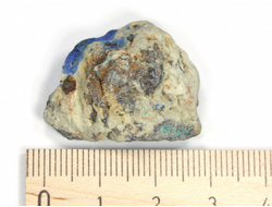 Азурит, Малахит, Азуромалахит, коллекционный образец, Россия, Алтай (30*23*14 мм, 9 г) №27097