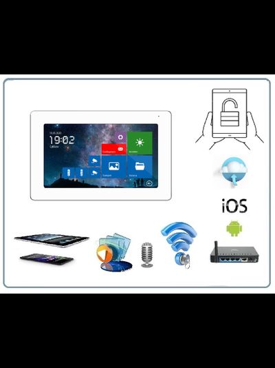 Novicam FREEDOM 7 FHD WIFI/LAN  видеодомофон 7" с сенсорным экраном, c переадресацией на смартфон с DVR   (Smart Life/Tuya Smart)