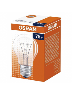 Лампа накаливания OSRAM CLAS A CL 75W 230V E27