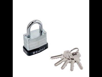Замок навесной БУЛАТ ВС 0130 стальной 5кл. d=5мм  [98174]