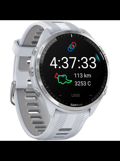 Умные часы Garmin Forerunner 965 Whitestone / Powder Gray Titanium