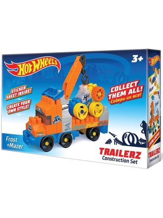 Детский развивающий конструктор Bauer Hot Wheels Серия Trailerz Frost + Mazer 3+