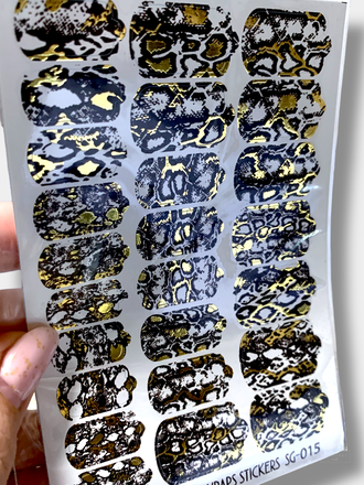 Пленки с фольгой для ногтей 9,5*13,5 см SG-015