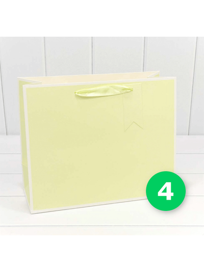 Пакет подарочный цветной в рамке (микс), 32*26*13 см