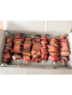 Шашлык ассорти из кеты и щуки х/к