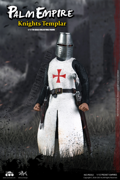 Тамплиер - Коллекционная фигурка 1/12 POCKET EMPIRES - TEMPLAR KNIGHT (PE002) - COOMODEL
