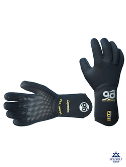 Перчатки неопреновые 5мм Aquadiscovery SEAMLESS AQUADRY 2-я обтюр.р.XS