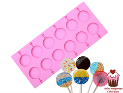 Форма для леденцов силиконовая Круглая 3,5 см, 12 ячеек