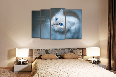 Модульная картина "Голубые глаза"