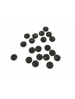 Стразы акриловые пришивные 8 мм, цвет черный 17