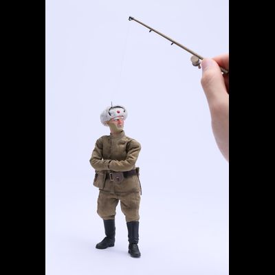 Красноармеец-рыбак Ефим - КОЛЛЕКЦИОННАЯ ФИГУРКА 1/12 scale Bean Gelo Series fisherman Lim Yefu Deluxe Ver (BGS027) - POP COSTUME