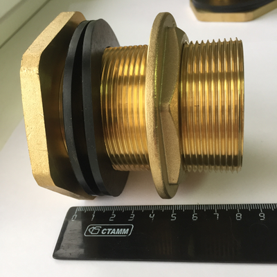 Отвод латунный из бака в сборе 2" длина