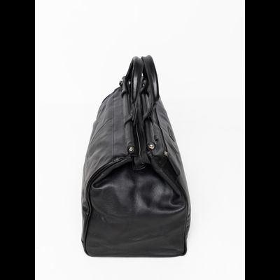 Кожаный саквояж Otranto black (арт. 4006-01)