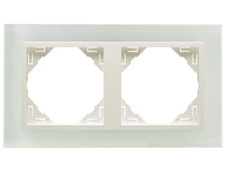 Efapel 90920 TCG, Рамка 2 поста, стекло/лед