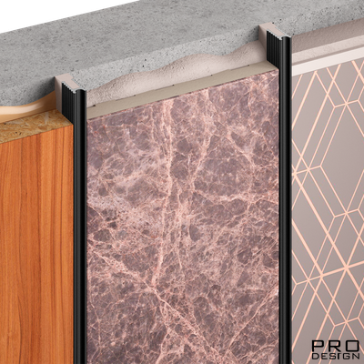 Теневая рейка Pro Design Micro 3215 Черный анодированный